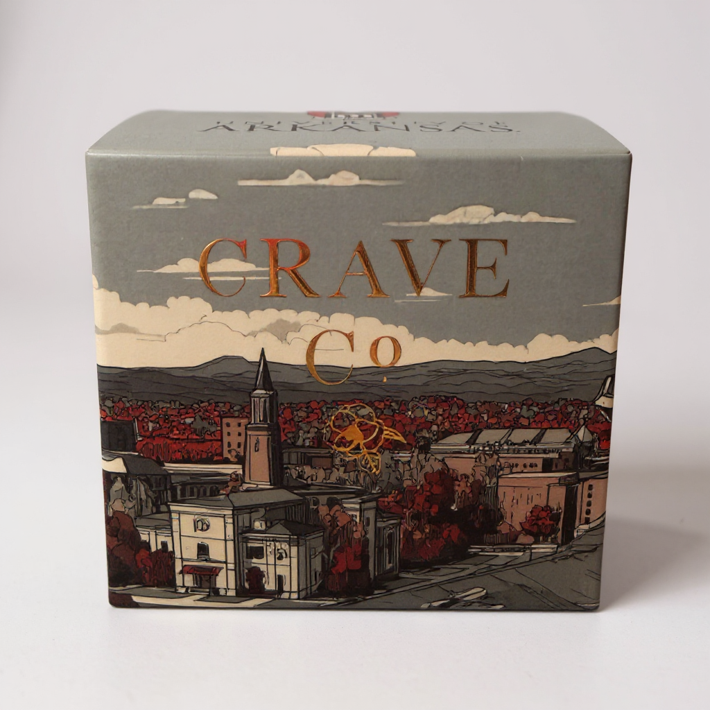 University of Arkansas Box Candle