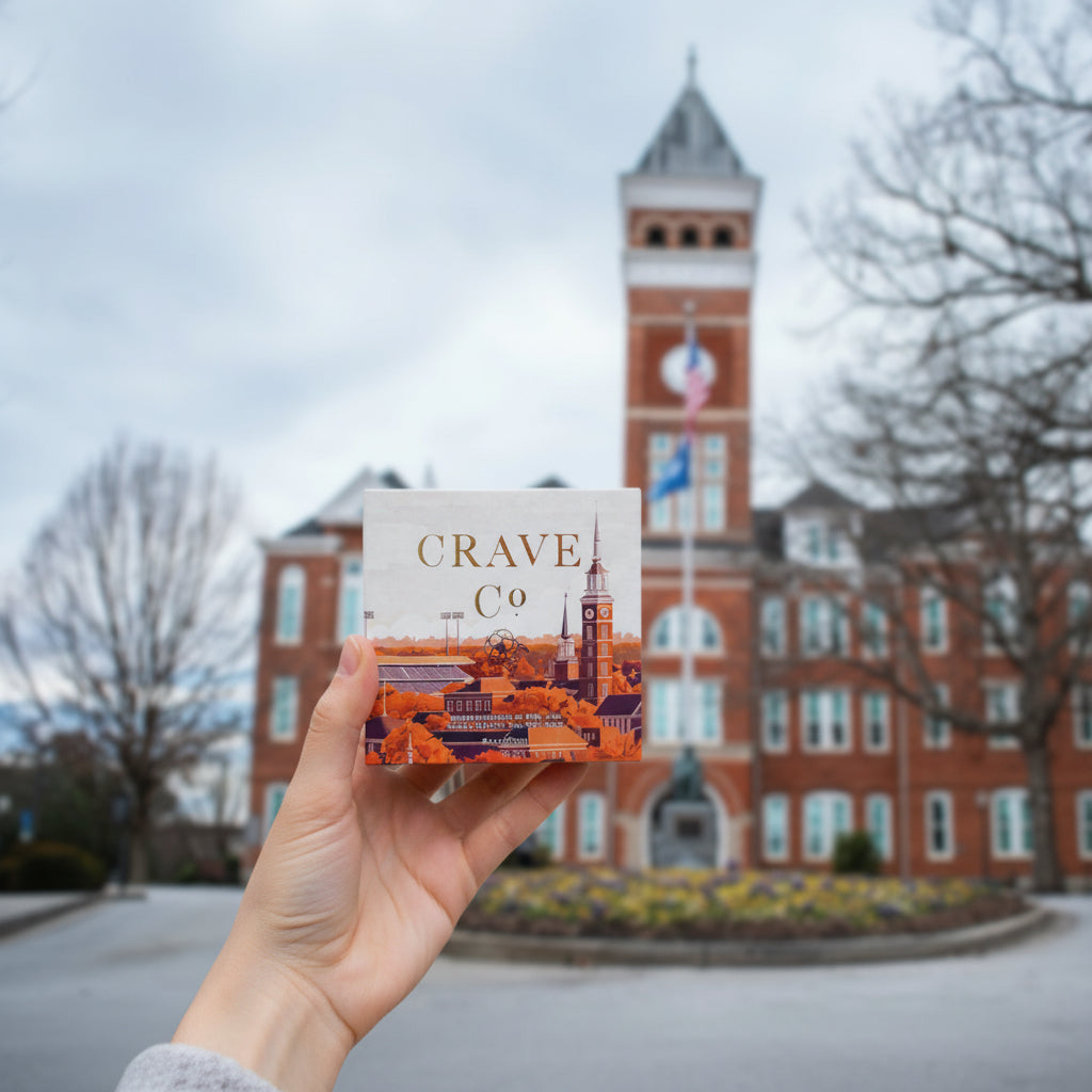 Clemson University Box Candle