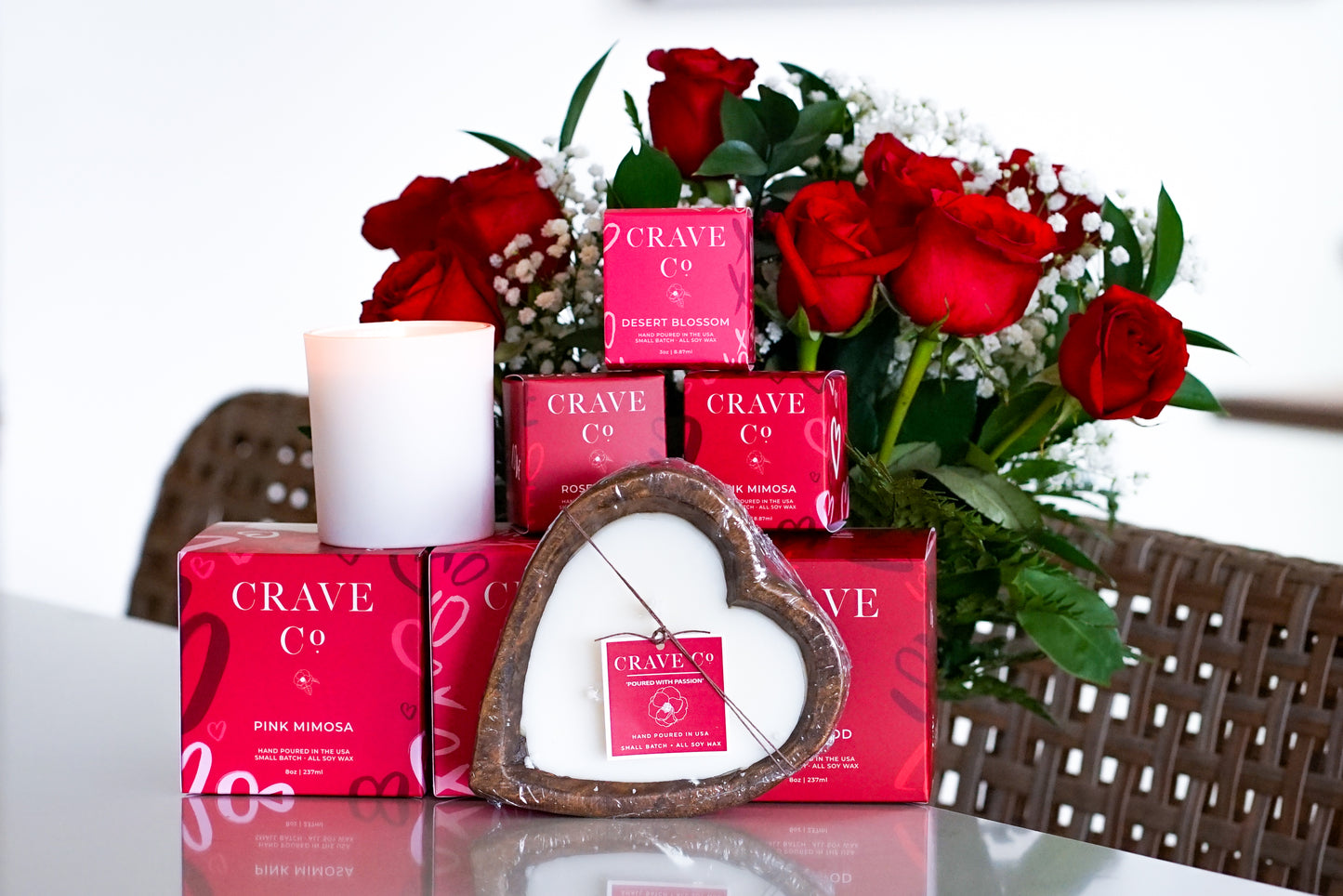 Mini Valentine's Day Box Candles