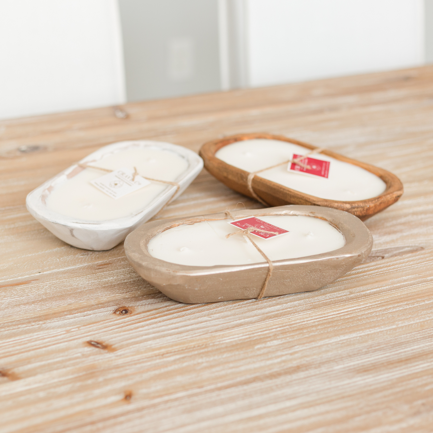Hand-Carved Wood Dough Bowl Dark [Mini-Size]