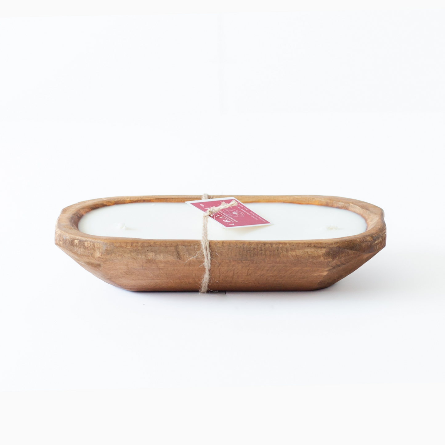 Hand-Carved Wood Dough Bowl Dark [Mini-Size]